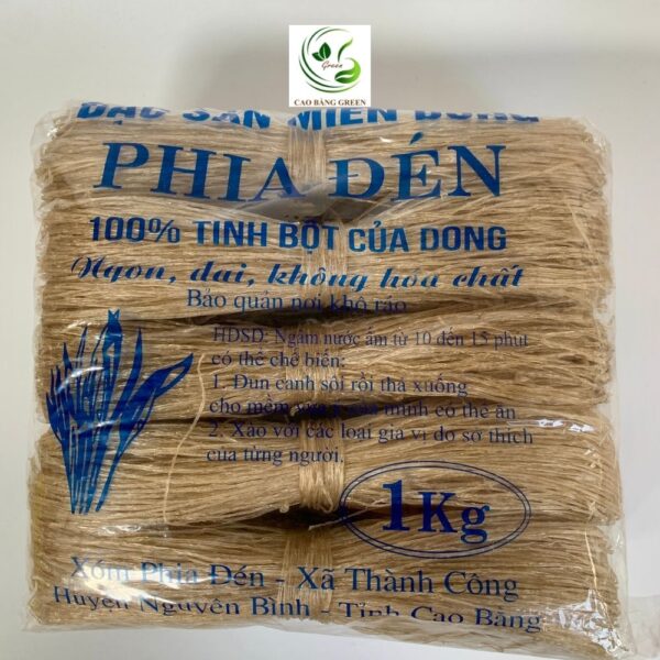 Sản phẩm miến dong Phia Đén huyện Nguyên Bình, Cao Bằng tại Cao Bằng Green.