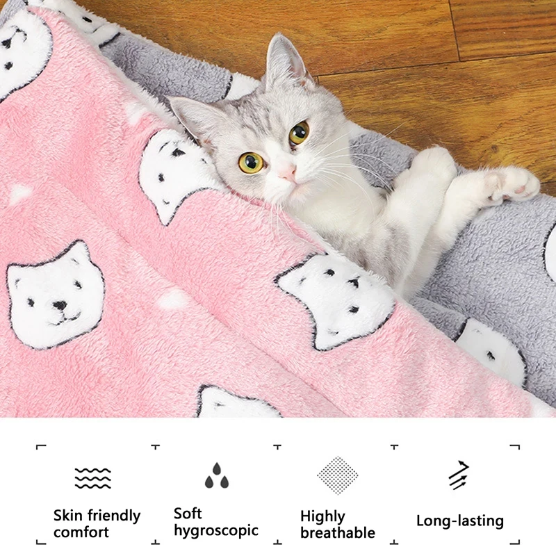 Flannel Cat Sleeping Mat - Image 5