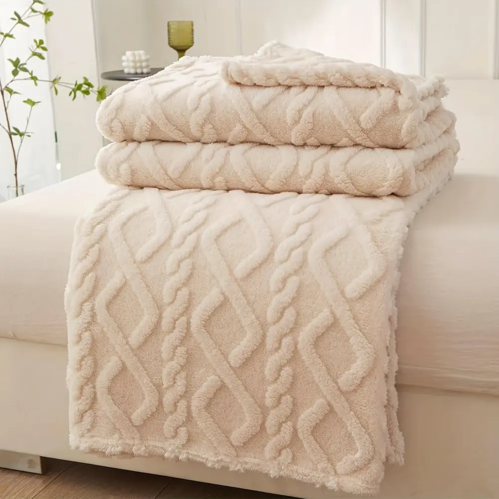 Coral Fleece Throw Blanket